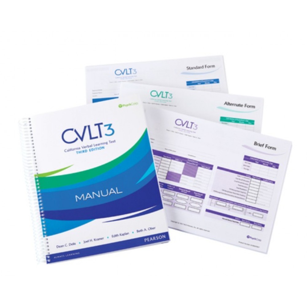 CVLT3 - California Verbal Learning Test | Third Edition 語詞學習測驗（第三版）