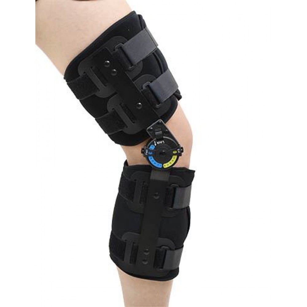 Medex K19B - Post-op Knee Brace16"-19"/20"-23"Drop lock hinge 術後限位膝護托