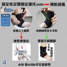 Medex A08 - Stable Ankle Stabilizer 穩定性足踝固定護托