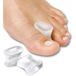 Silipos Gel Toe Spreaders - Anti-Bacterial with Silver, Pkg of 4 - Silipos凝膠腳趾擴張器，含銀抗菌劑，4只裝