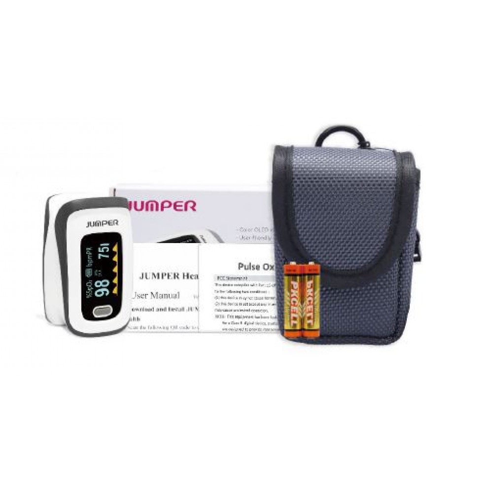 JUMPER JPD500F Bluetooth Fingertip Pulse Oximeter with OLED Display