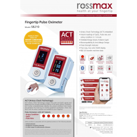 Rossmax Finger Pulse Oximeter SB210 (With Bluetooth App) - Rossmax 指尖式脈搏血氧儀 SB210（附藍牙軟件）