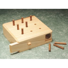 9-Hole Pegboard - 木製九孔柱手指測試評估箱