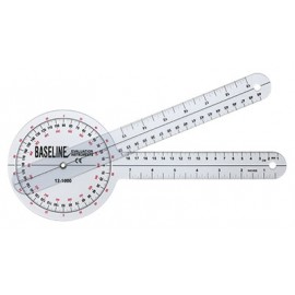 Baseline® Plastic Goniometers - 360 Degree Head - 12 inch Arms - Baseline塑料制關節量角器,360度刻度,12英寸尺臂