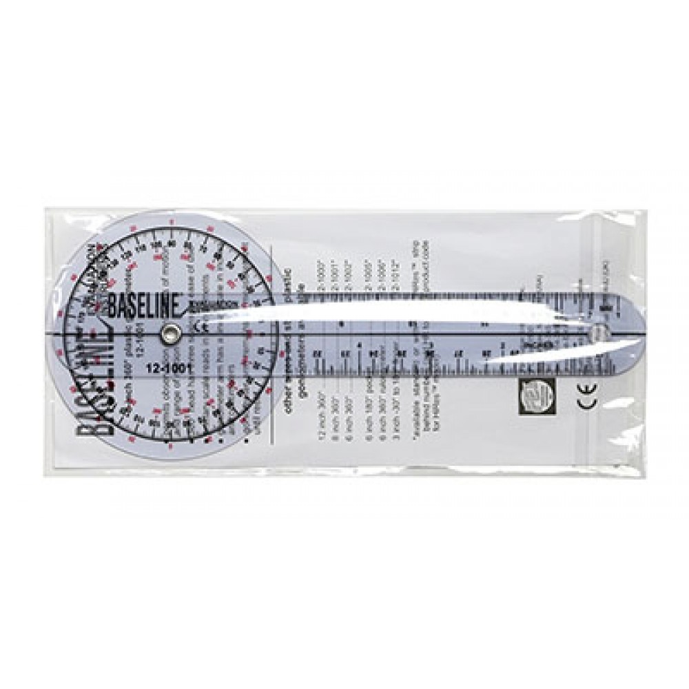 Baseline Plastic Goniometers 360 Degree Head 8 Inch Arms Goniometer Goniometer For 3013