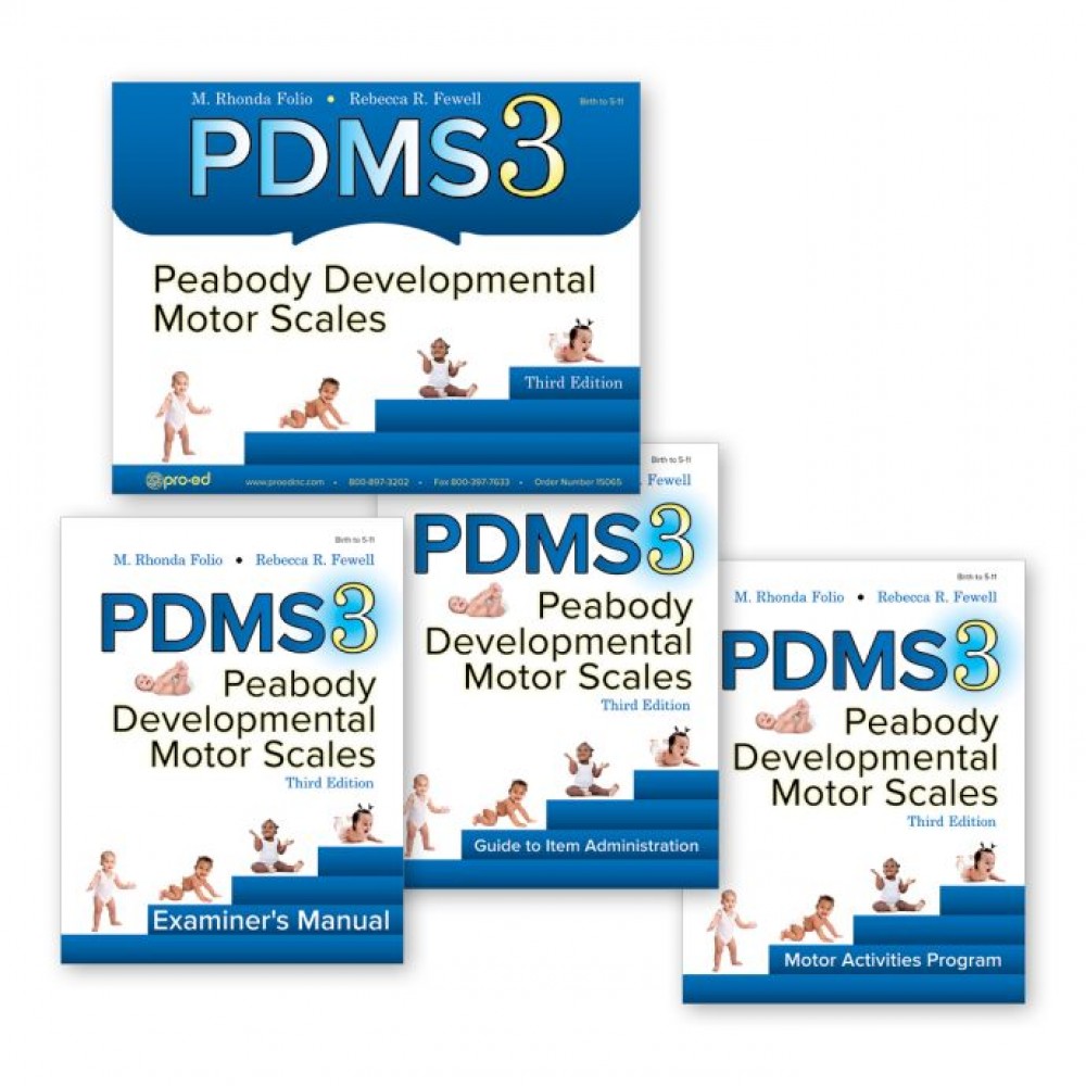 PDMS-3: Peabody Developmental Motor Scales–Third Edition, Complete Kit - 第三版Peabody動作發展量表，完整套裝