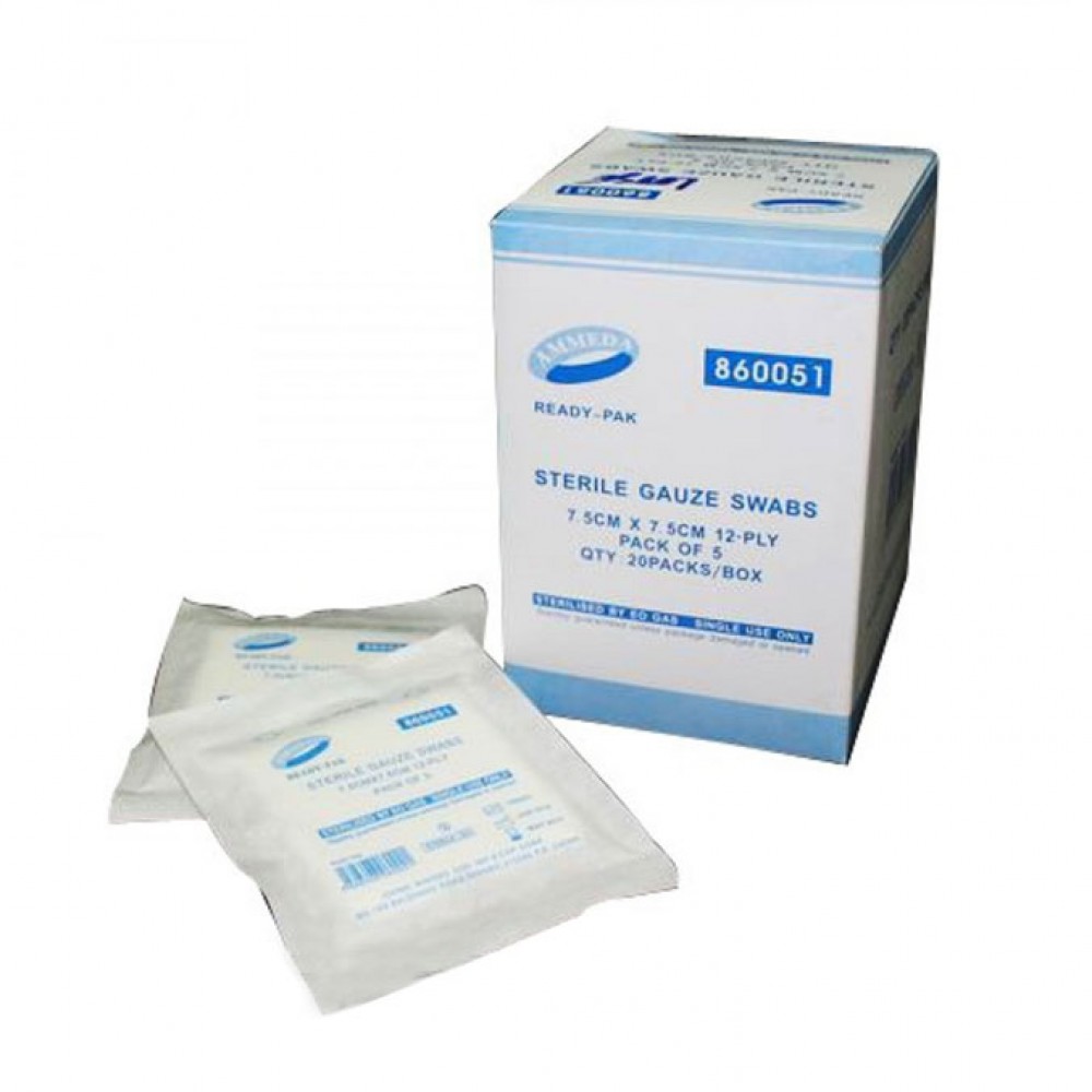 Ammeda Sterile Gauze Swab 7.5 x 7.5 cm