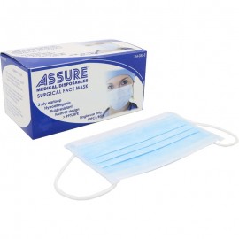 ASSURE Surgical Face Mask 3-ply with Earloop > 99% BFE With ASTM Level 2 Standard - ASSURE 外科醫用口罩,3層耳繩,ASTM2級標準