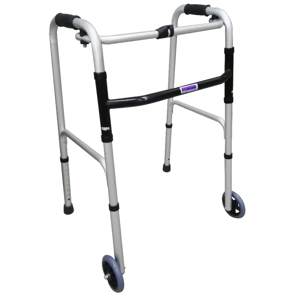 Foldable Walking Frame with Front Castors Rollator Wheels 帶前腳輪助行輪的可折疊步行架