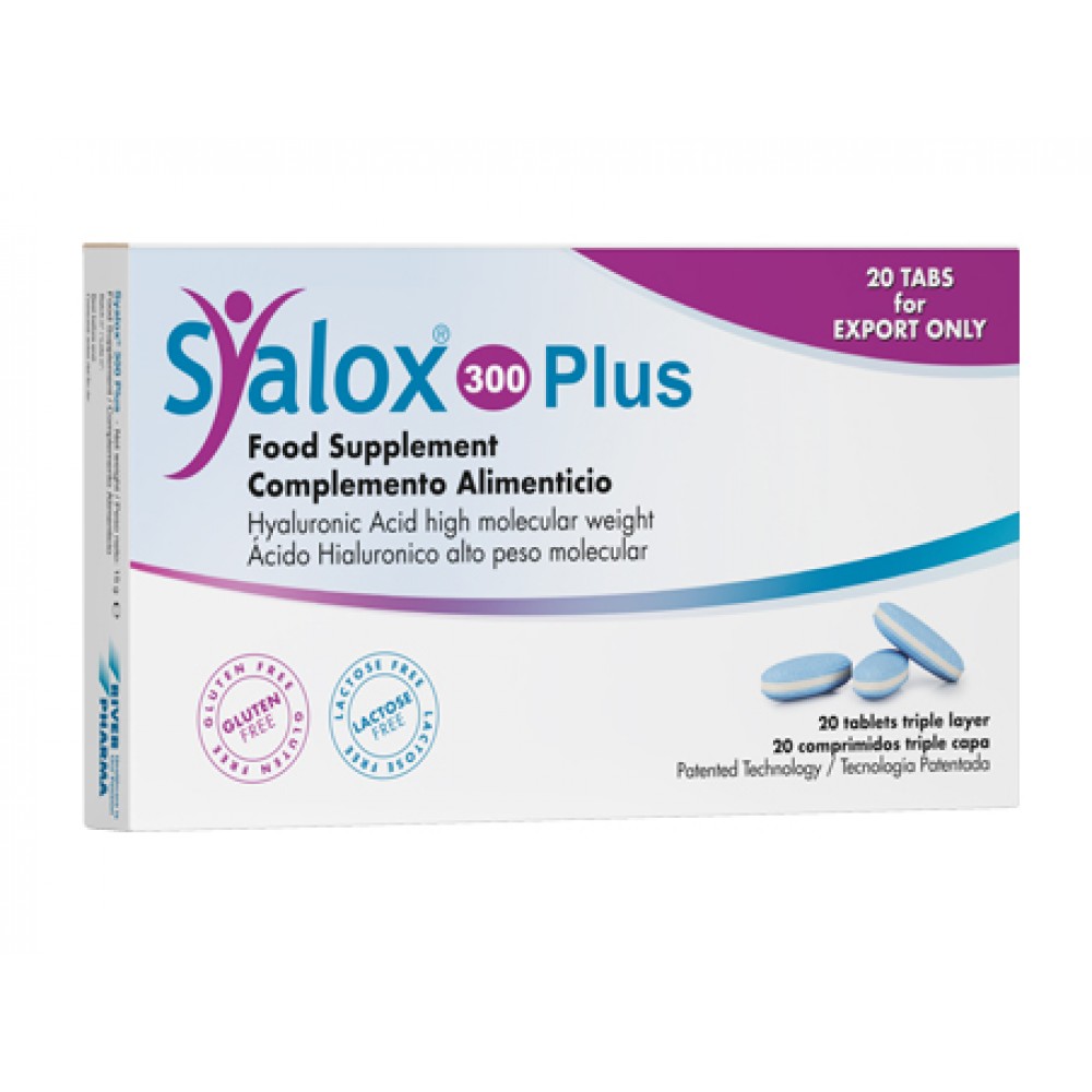 Syalox 300 Plus 20 Tabs Joint Pain and Osteoarthritis Food Supplements - Syalox 300 改善關節炎關節疼痛飲食補充劑，20片