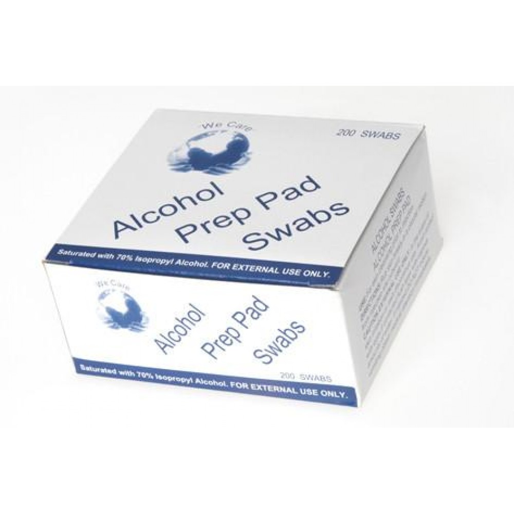 Alcohol Prep Pad Swabs (200 pcs), 3cm x 3cm