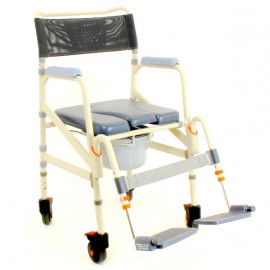 ShowerBuddy Foldable Mobile Shower Commode Chair ShowerBuddy Foldable Mobile Shower Commode Chair