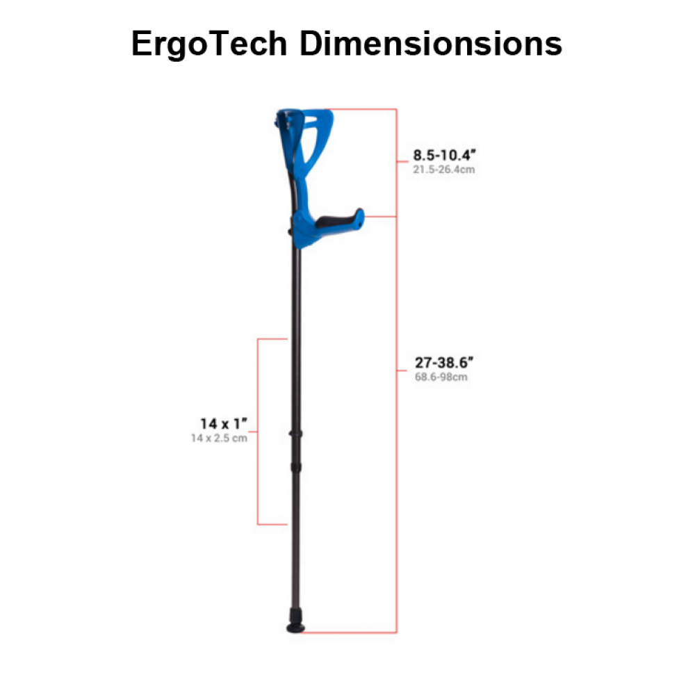 Ergotech Elbow Crutch From France FDI Forearm Crutches Fu Kang